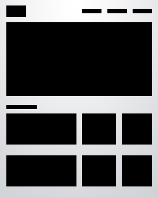 sample webpage layout Advanced Grid